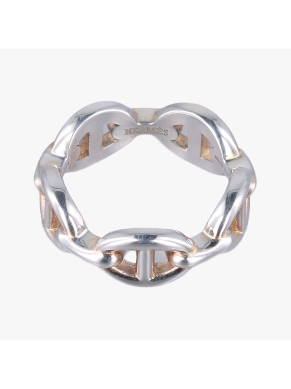 Hermes Chaine D'ancre Enchainee Silver